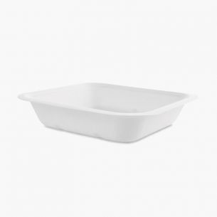 Bandeja con Tapa caña de azúcar 650 ml (50 Uds)