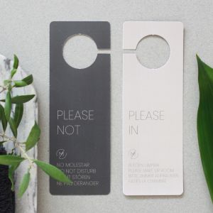 Cartel "No Molestar" Rectangular Personalizado (100 Uds)