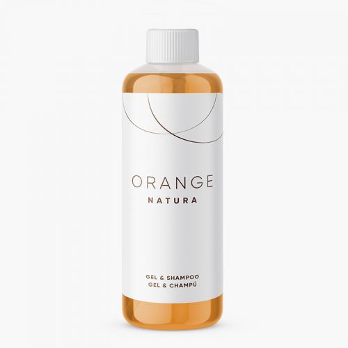 Botella Orange Natura Gel-Champú 300ml con tapón (24 Uds)