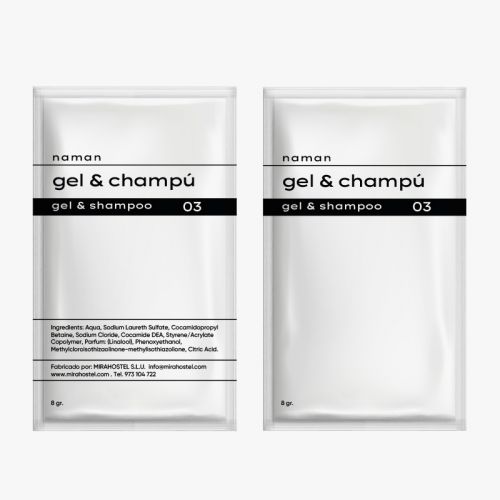 Sobre Gel + Champú NAMAN 10 ml (625 Uds)