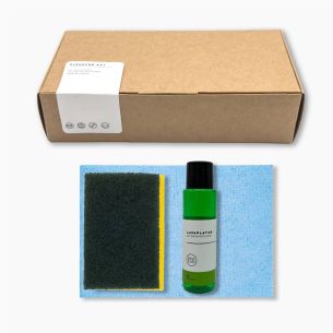 Kit limpieza Caja kraft apartamento y cocina: bayeta,...