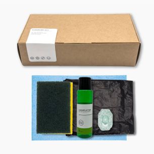 Kit limpieza Caja kraft apartamento y cocina: bayeta,...