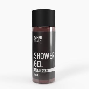 Botella Gel de ducha NAMAN Black 30 ml