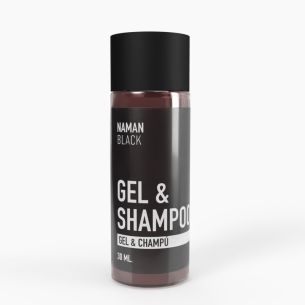 Botella Gel + Champú NAMAN Black 30 ml