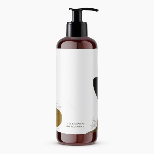 Botella Gel&Champú personalizable 300ml fumé...