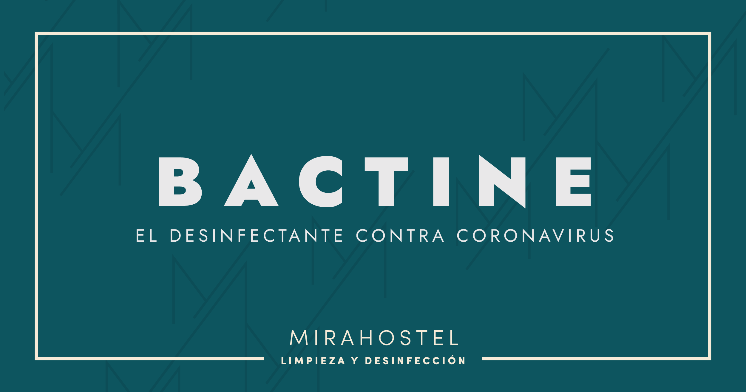 Bactine, el desinfectante contra coronavirus